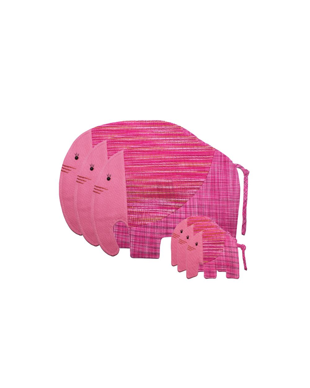 Pink Elephant Placemats For Mealtime